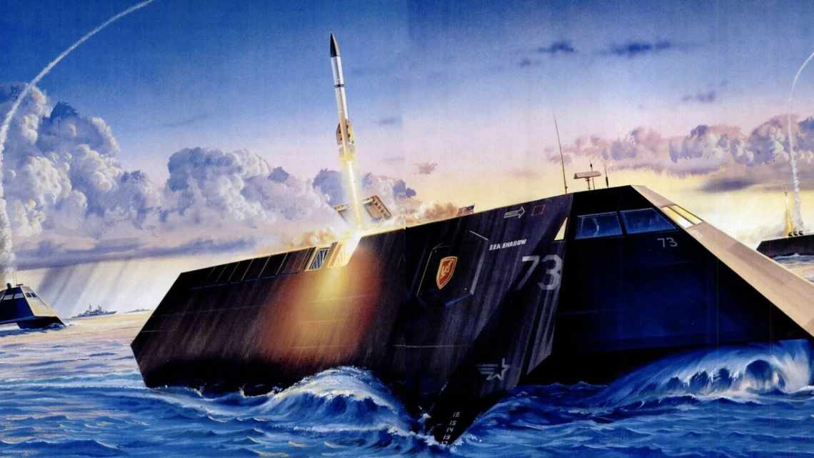 Sea Shadow: американский стелс-катер, похожий на корабль пришельцев