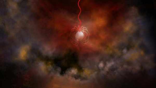 Серце магнетара: Хмари з електронів